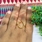 12x18mm Teardrop Brass Finger Ring