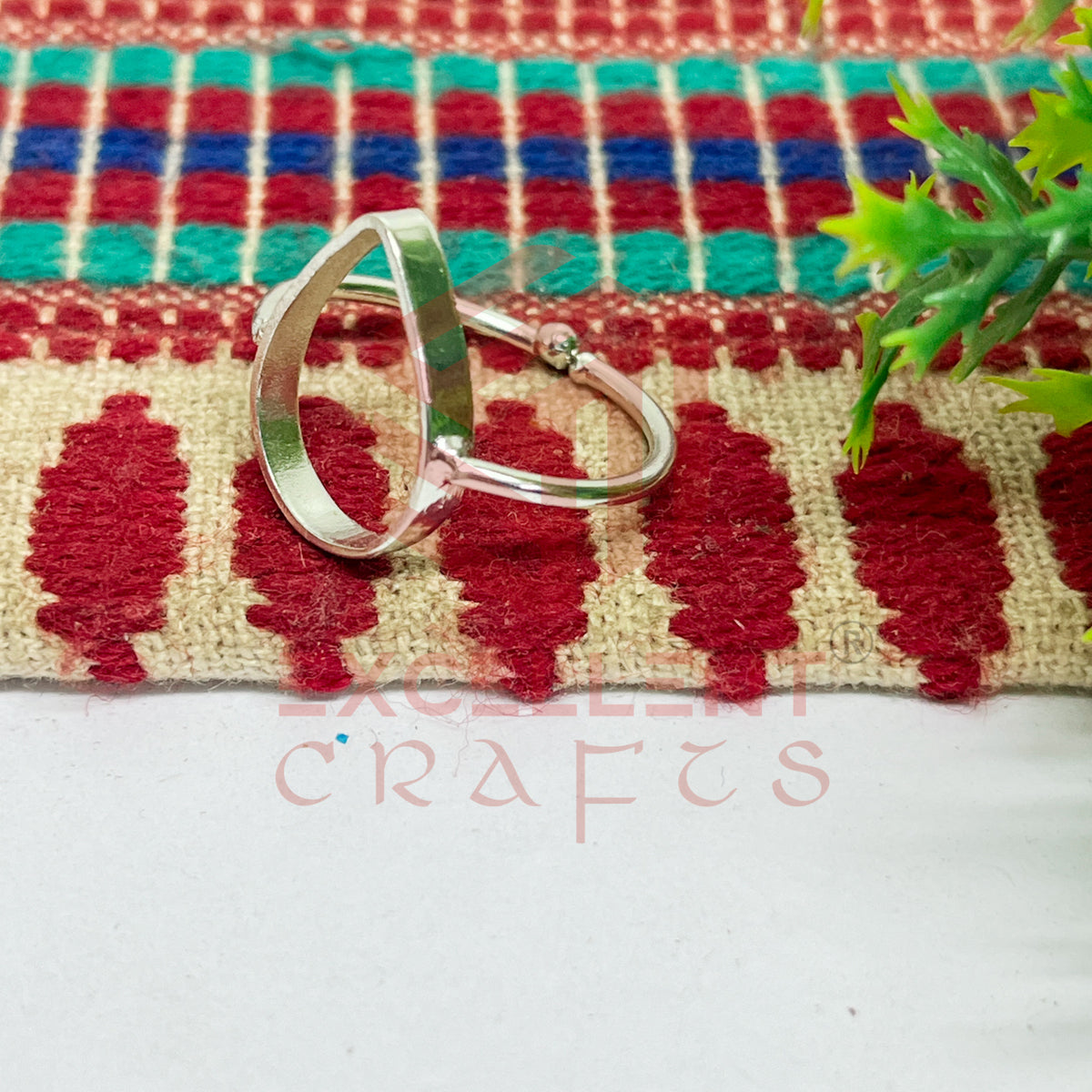 12x18mm Teardrop Brass Finger Ring