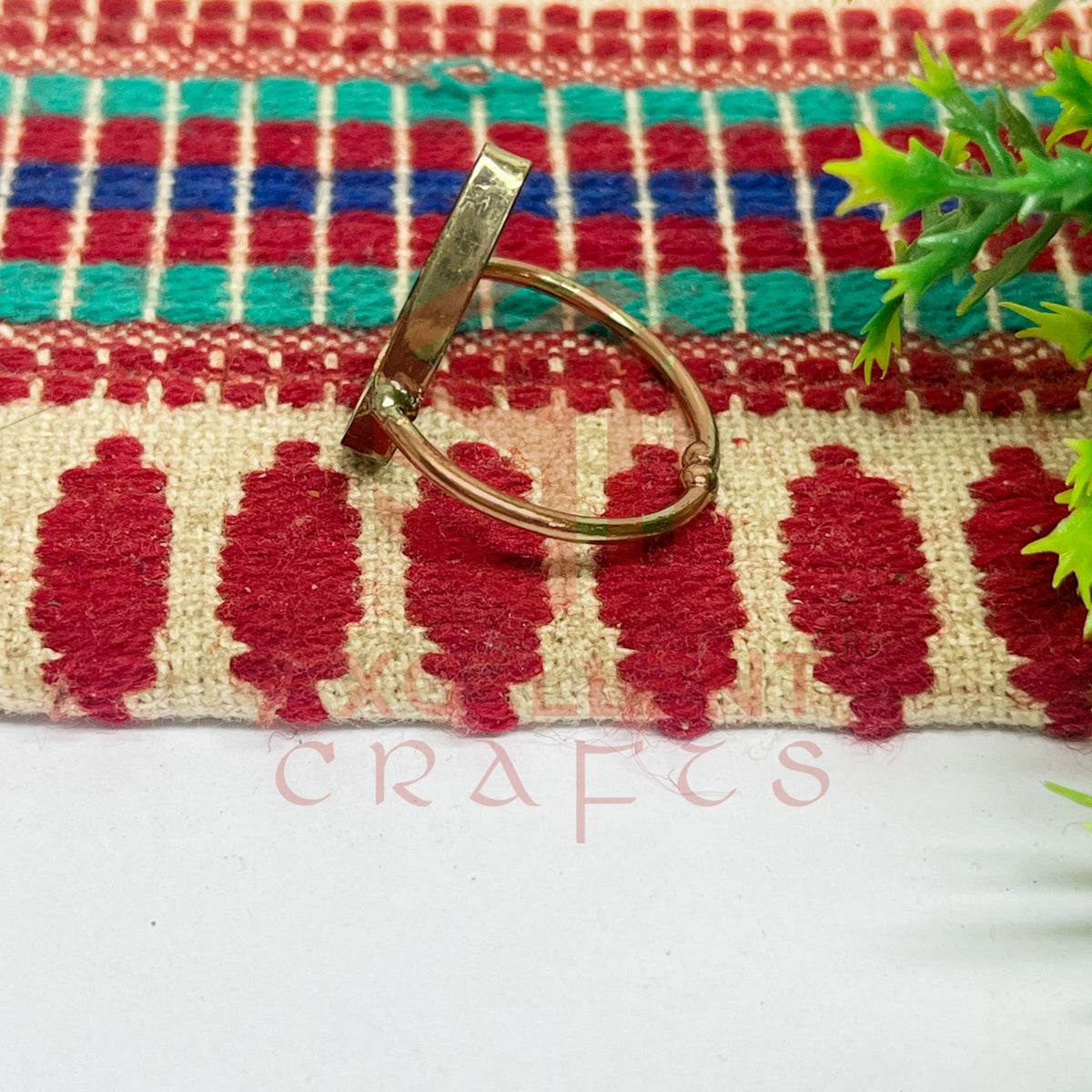 14x20mm Teardrop Brass Finger Ring