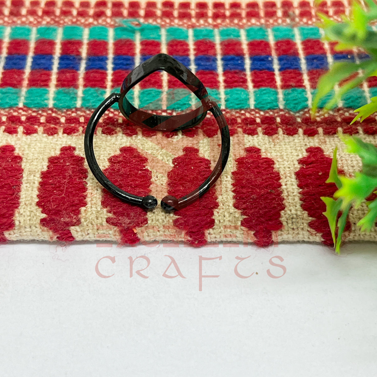 14x20mm Teardrop Brass Finger Ring
