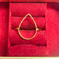 14x20mm Teardrop Brass Finger Ring