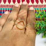 14x20mm Teardrop Brass Finger Ring