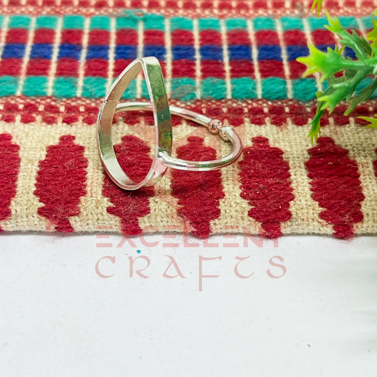 14x20mm Teardrop Brass Finger Ring
