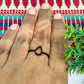 4x7mm Teardrop Brass Finger Ring