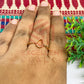 4x7mm Teardrop Brass Finger Ring