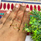 6x9mm Teardrop Brass Finger Ring