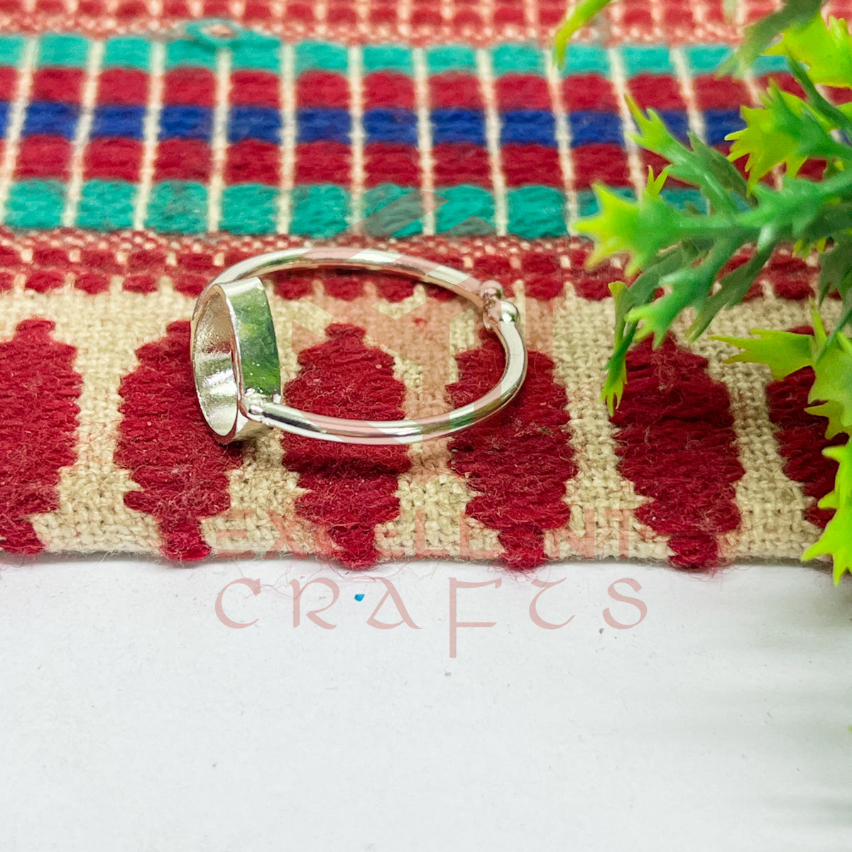 6x9mm Teardrop Brass Finger Ring