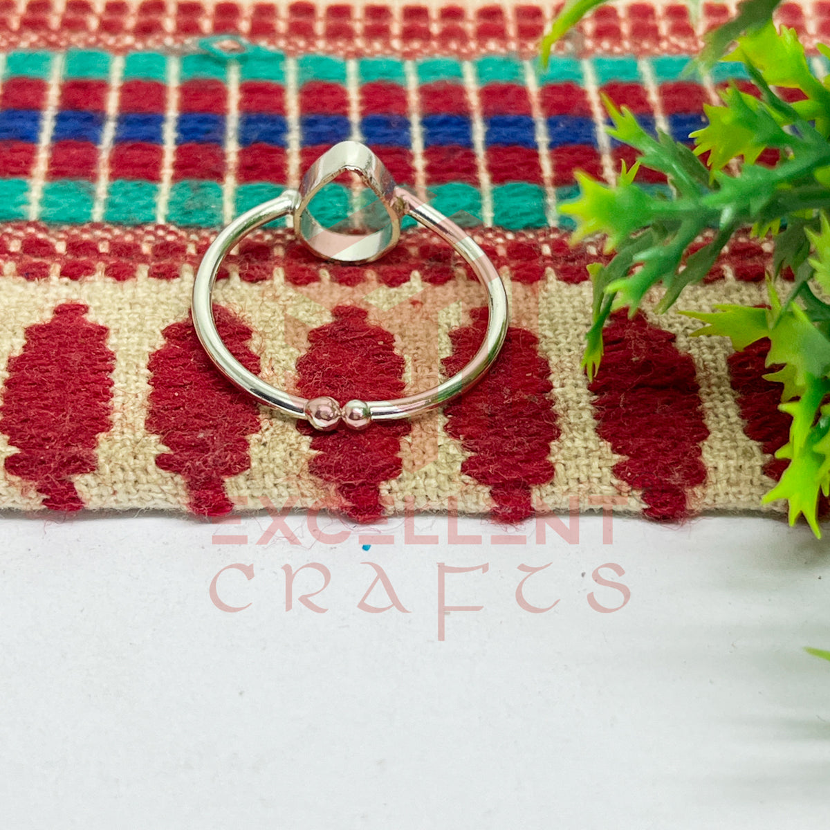 6x9mm Teardrop Brass Finger Ring