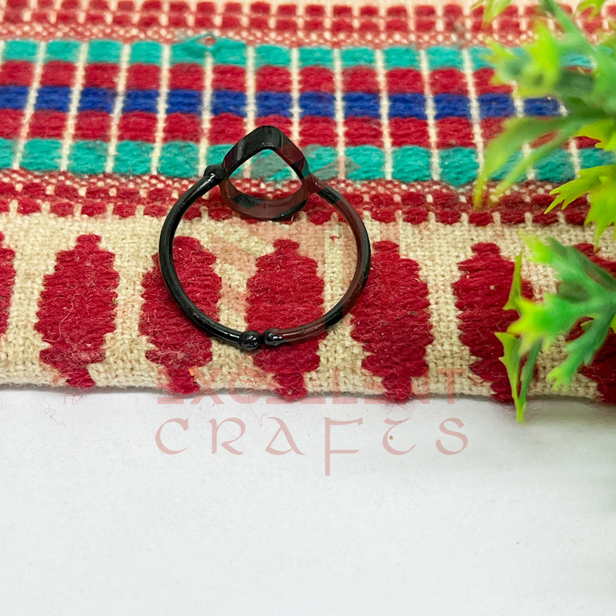 8x12mm Teardrop Brass Finger Ring