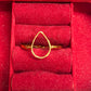 8x12mm Teardrop Brass Finger Ring