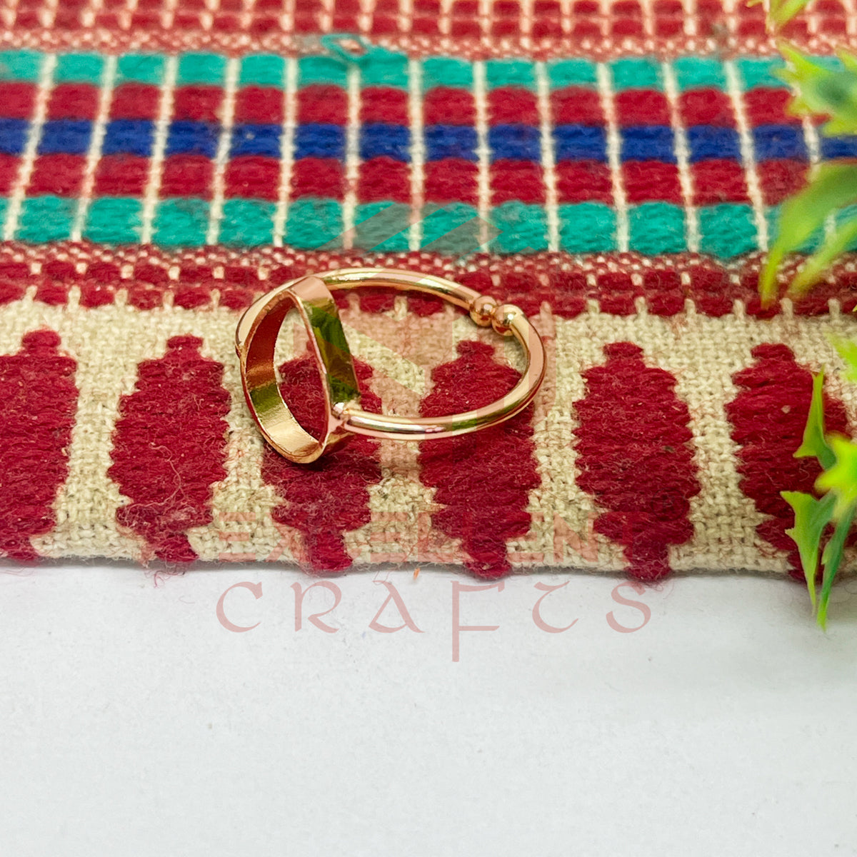 8x12mm Teardrop Brass Finger Ring