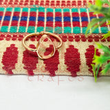 8x12mm Teardrop Brass Finger Ring