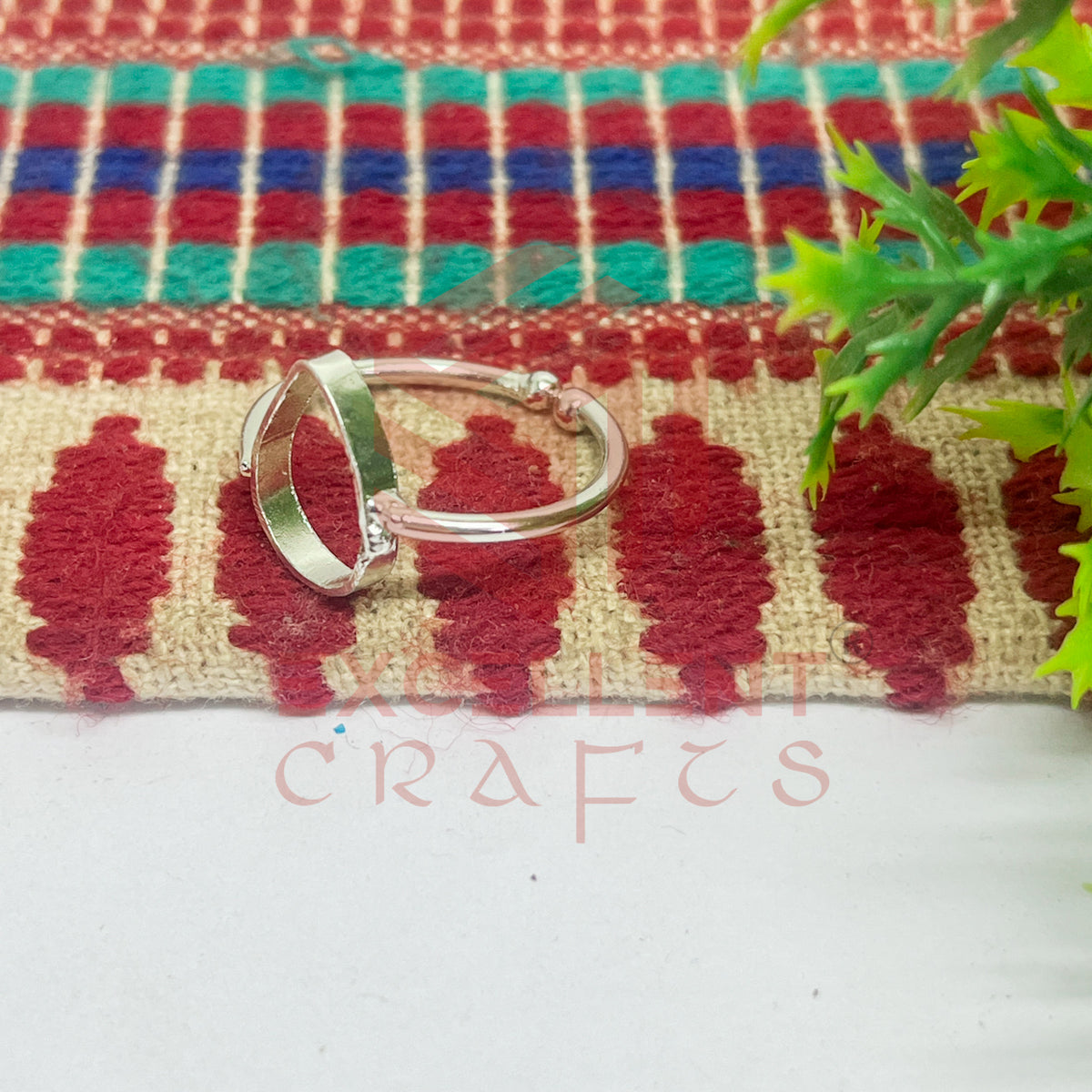 8x12mm Teardrop Brass Finger Ring