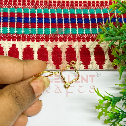 Thin connector 4 Petal Flower