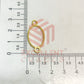 Thin connector 15x20mm Oval- Pack of 2Pc