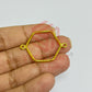 Thin connector medium Hexagon Pointed