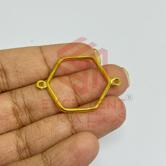 Thin connector medium Hexagon Pointed