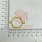 Thin connector medium Hexagon Pointed