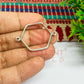 Thin connector medium Hexagon Pointed