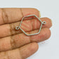 Thin connector medium Hexagon Pointed