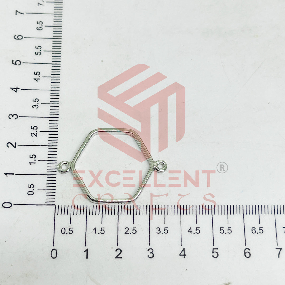 Thin connector medium Hexagon Pointed