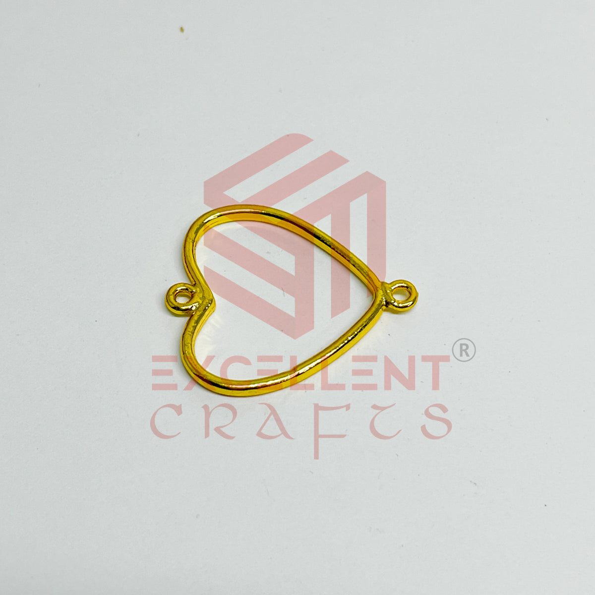 Thin connector medium Heart Pointed