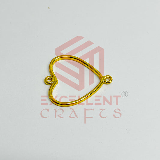 Thin connector medium Heart Pointed