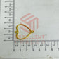 Thin connector medium Heart Pointed