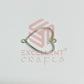 Thin connector medium Heart Pointed