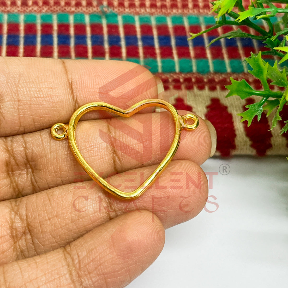 Thin connector medium Heart wide