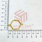 Thin connector Small Hexagon Pointed