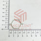 Thin connector Small Hexagon Pointed