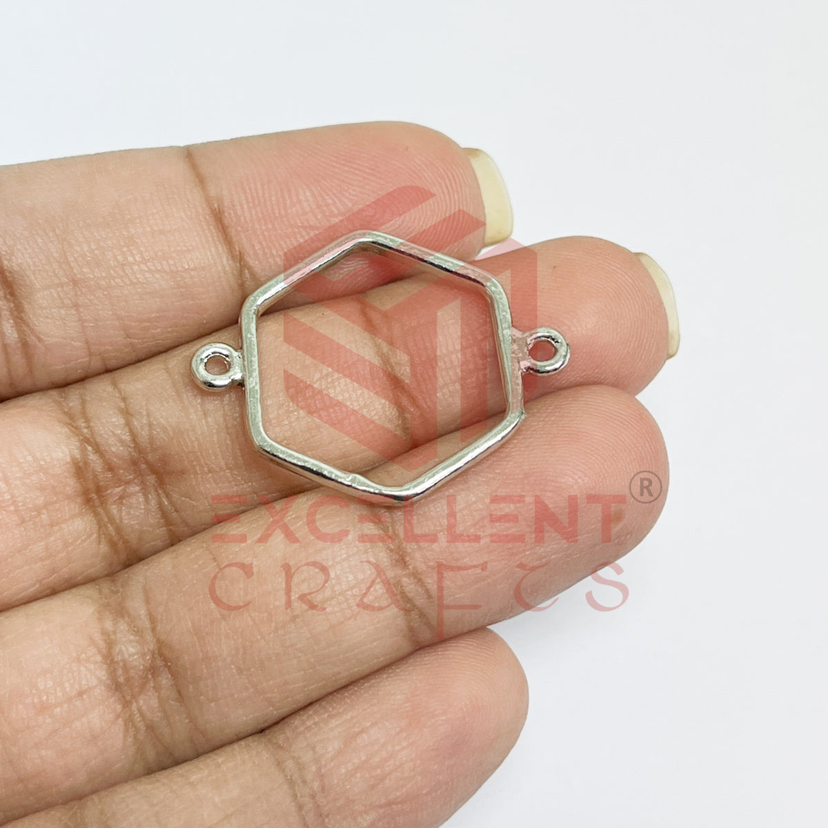 Thin connector Small Hexagon Wide