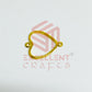 Thin connector Small Heart Pointed