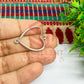 Thin connector Small Heart Pointed