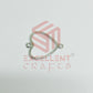 Thin connector Small Heart Pointed