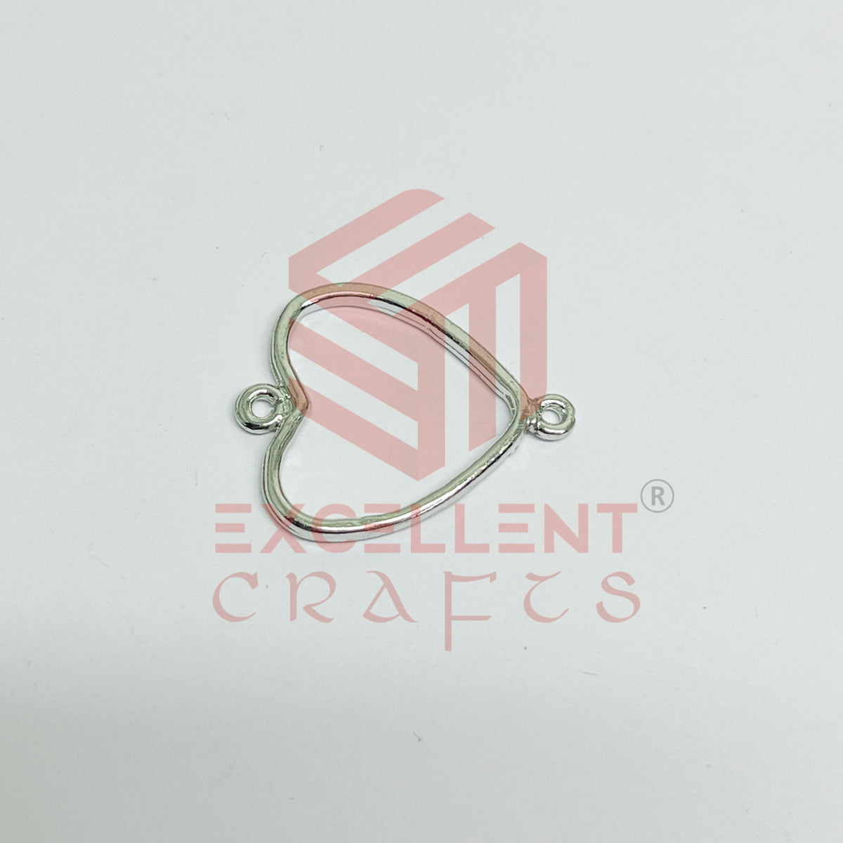 Thin connector Small Heart Pointed