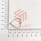 Thin connector Small Heart Pointed