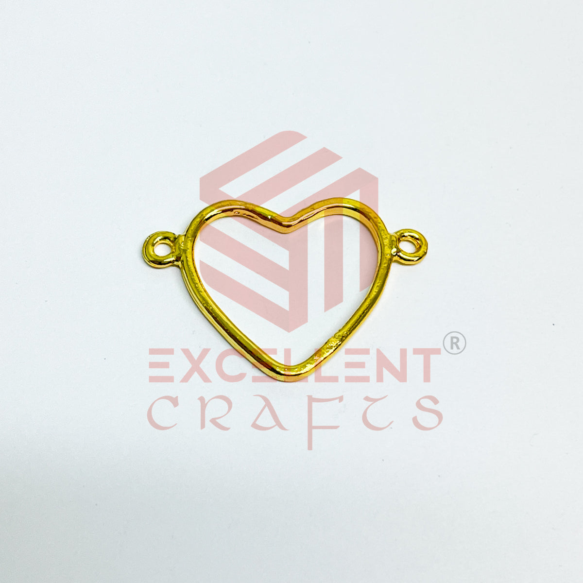 Thin connector Small Heart Wide