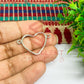 Thin connector Small Heart Wide