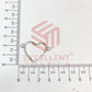 Thin connector Small Heart Wide