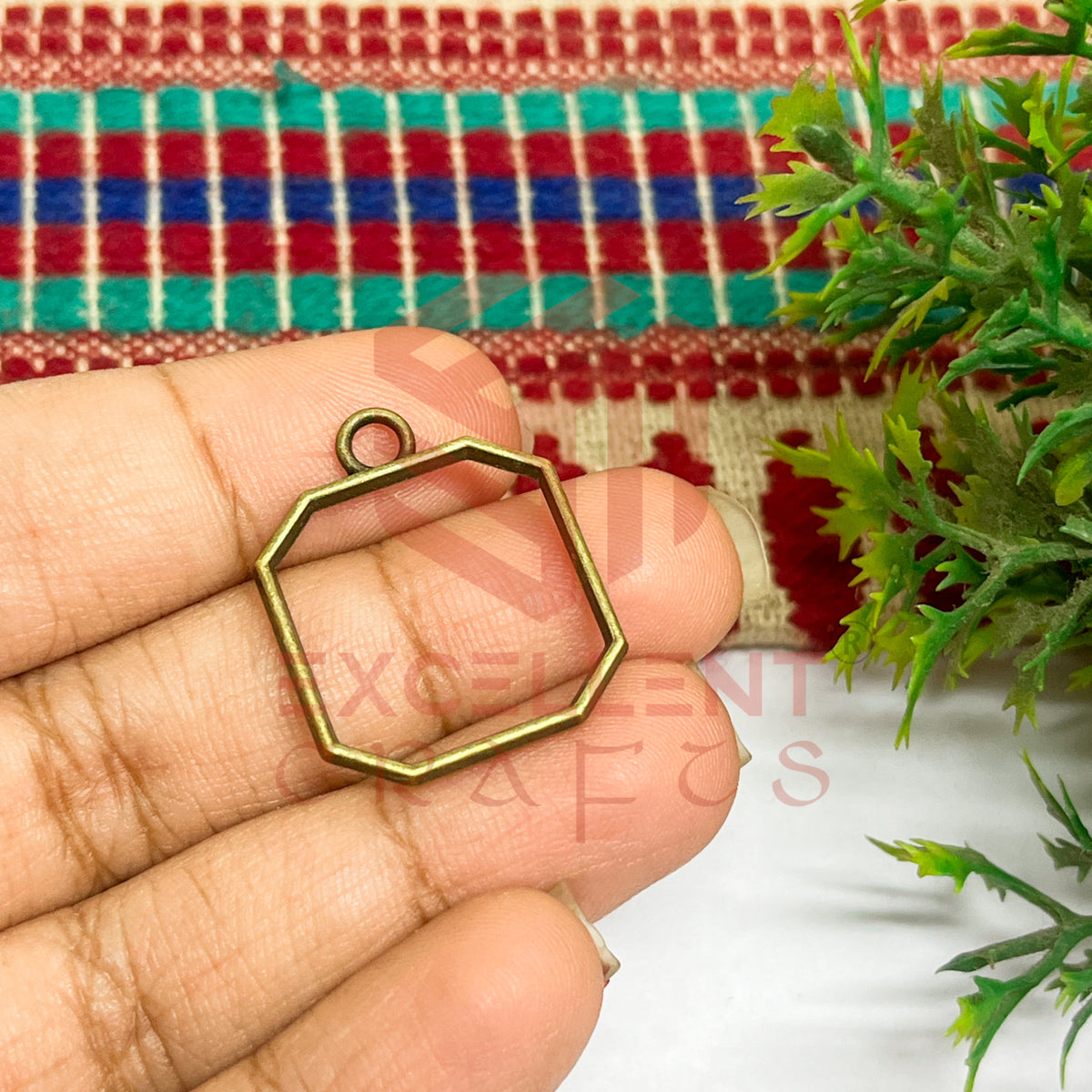 Mini Cut Square Pendant Bezel