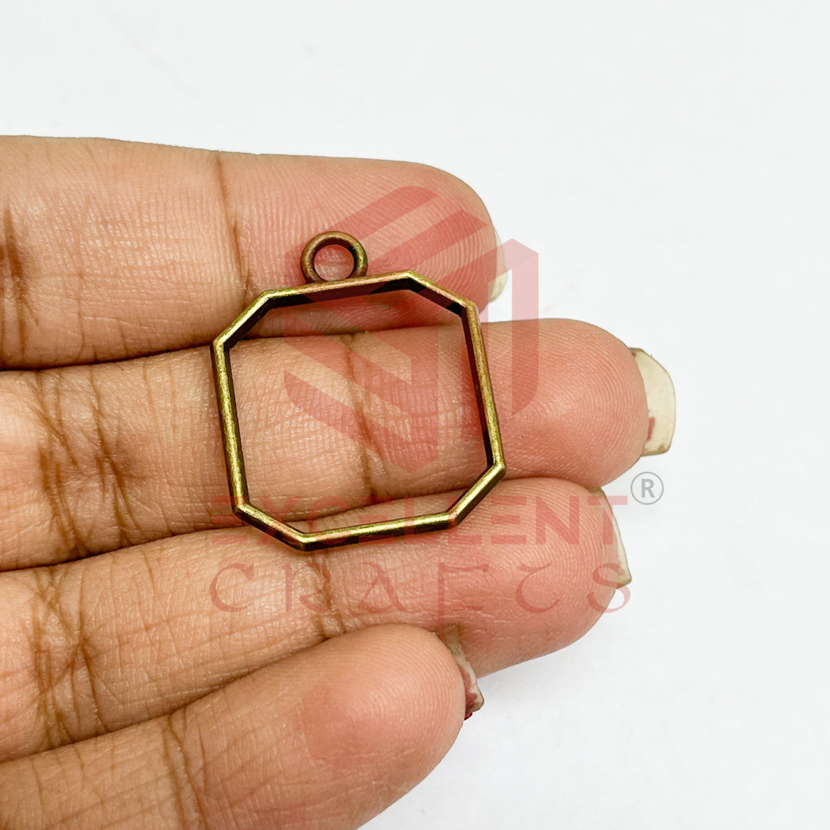 Mini Cut Square Pendant Bezel