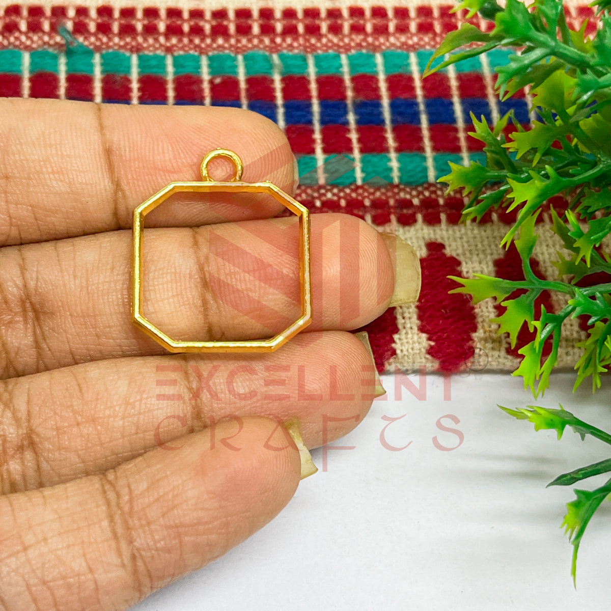 Mini Cut Square Pendant Bezel
