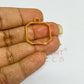 Mini Cut Square Pendant Bezel