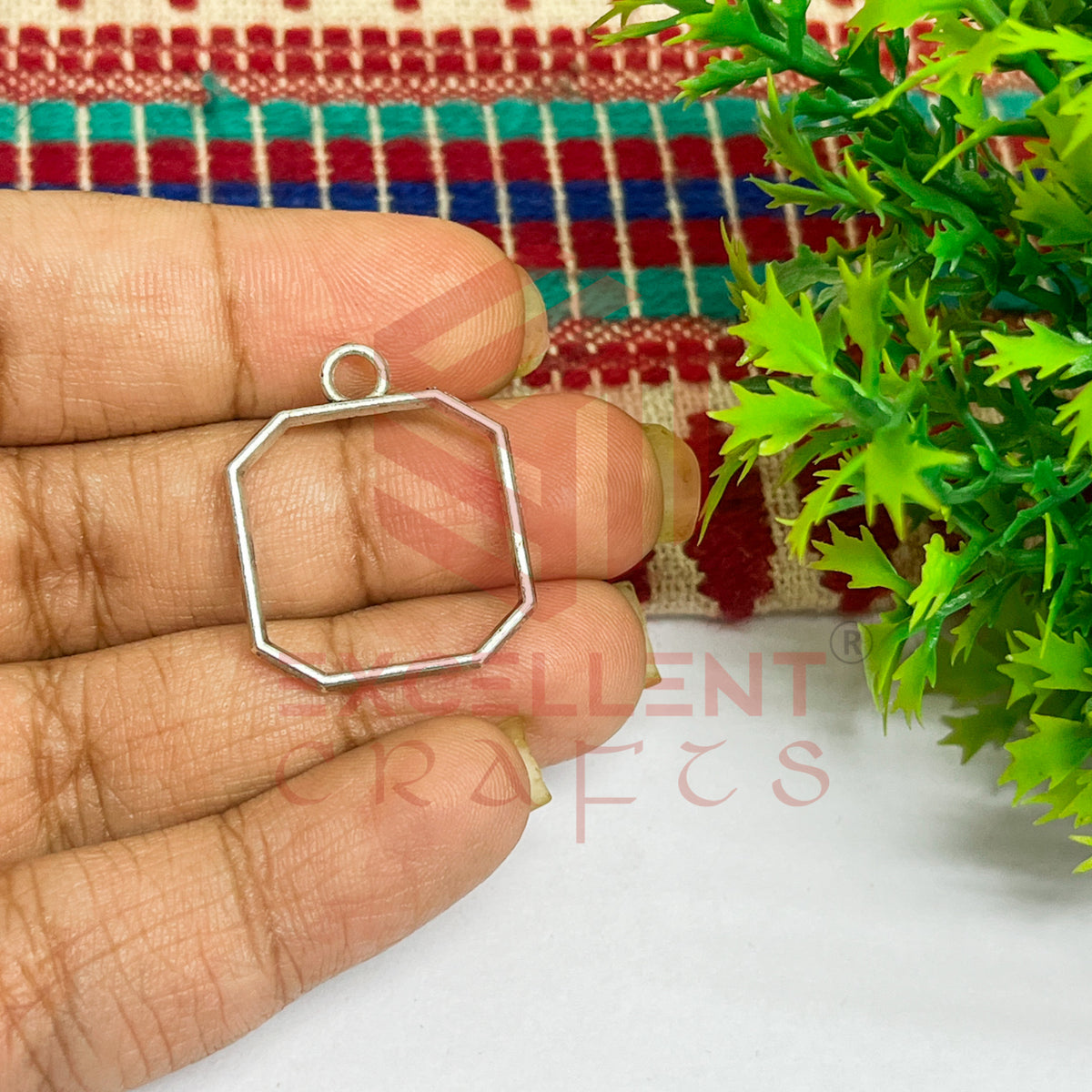 Mini Cut Square Pendant Bezel