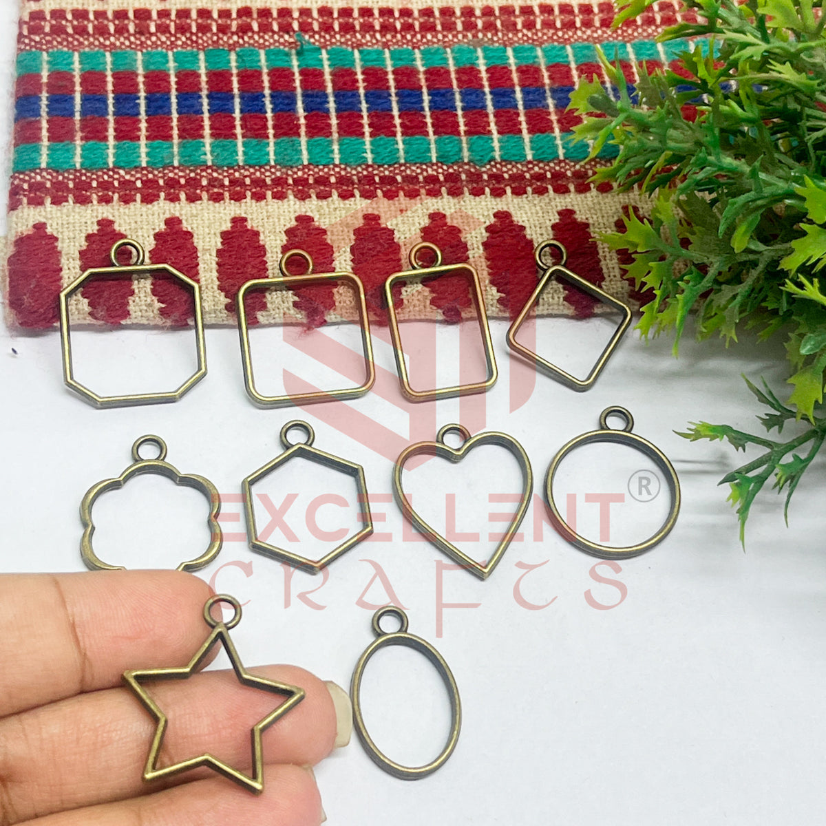 Mini mix Pendant Bezel set