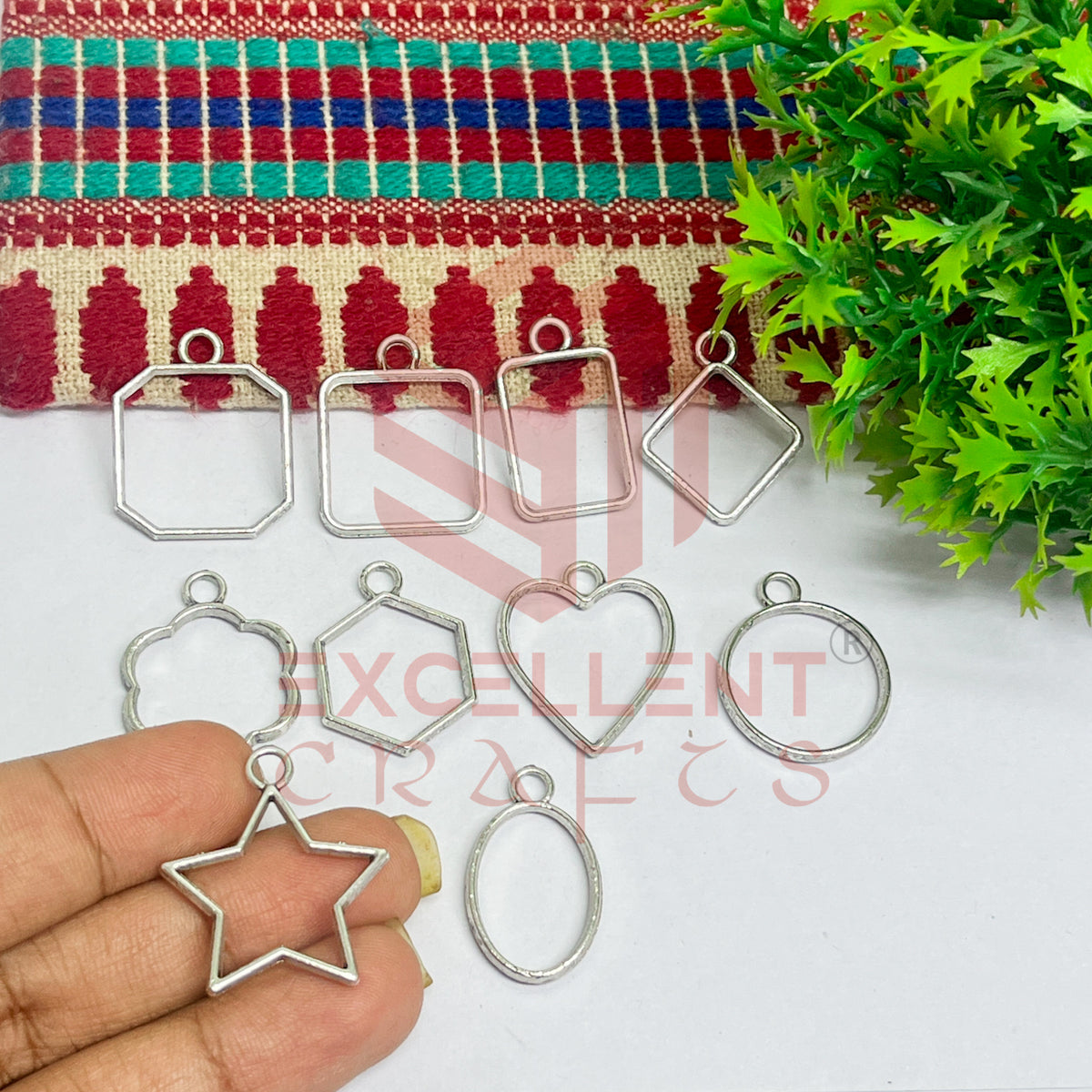 Mini mix Pendant Bezel set
