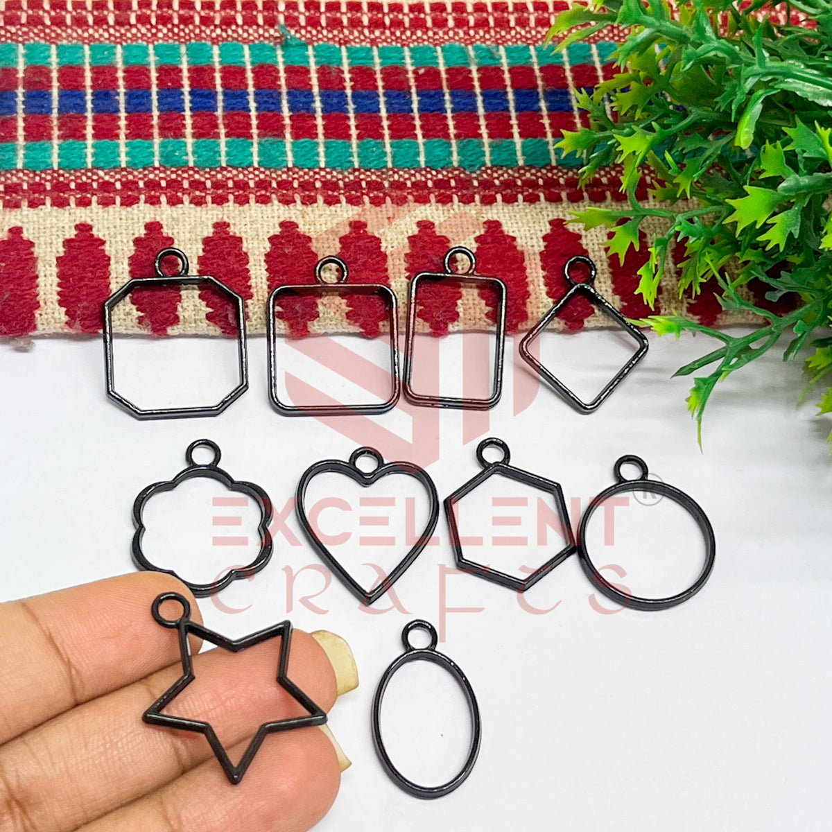 Mini mix Pendant Bezel set