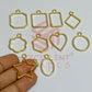 Mini mix Pendant Bezel set